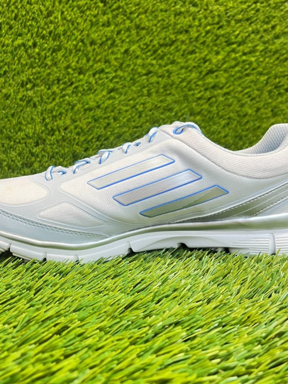 Adidas Adizero Sport III Womens Size 9 Gray Blue Running Spikeless Golf Shoes - Picture 3 of 11